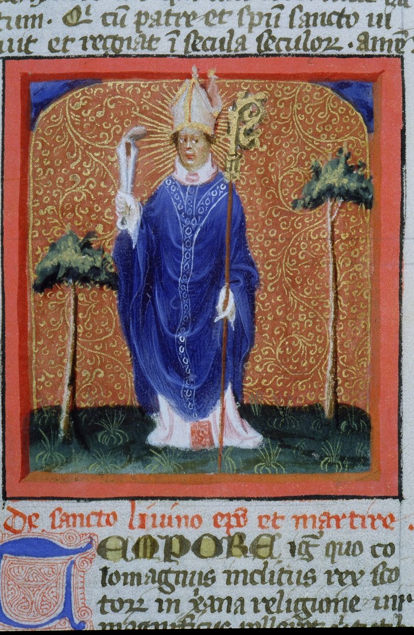 Ms Gen 1111 Page från Legenda Aurea, Brygge, c.1400-10 av Flemish School