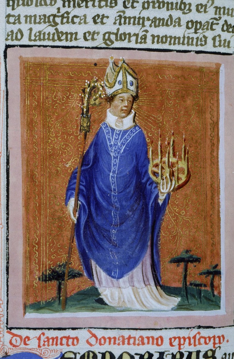 Ms Gen 1111 Page från Legenda Aurea, Brygge, c.1400-10 av Flemish School