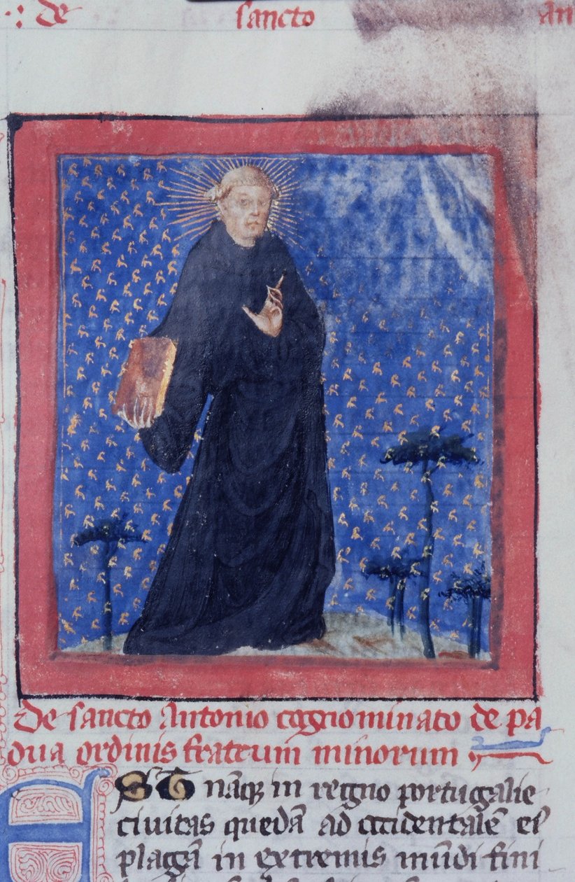 Ms Gen 1111 Page från Legenda Aurea, Brygge, c.1400-10 av Flemish School