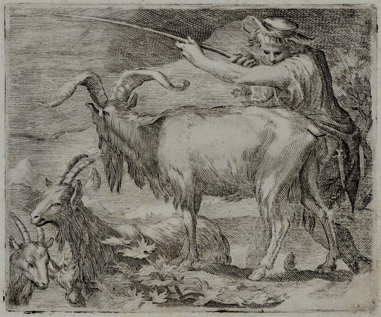 Gammal mästargravyr av Flemish School