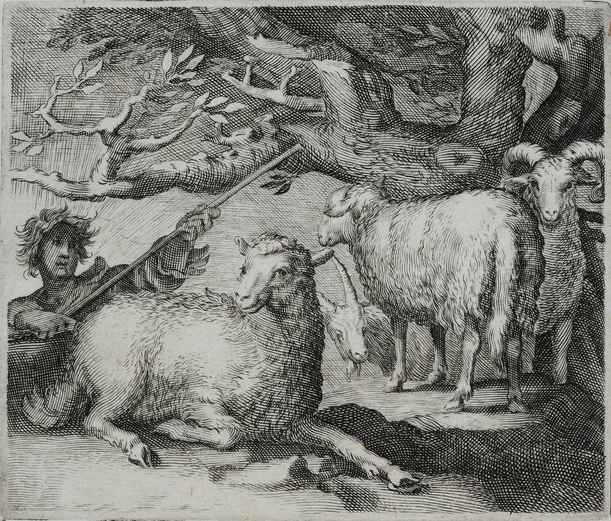 Gammal mästargravyr av Flemish School