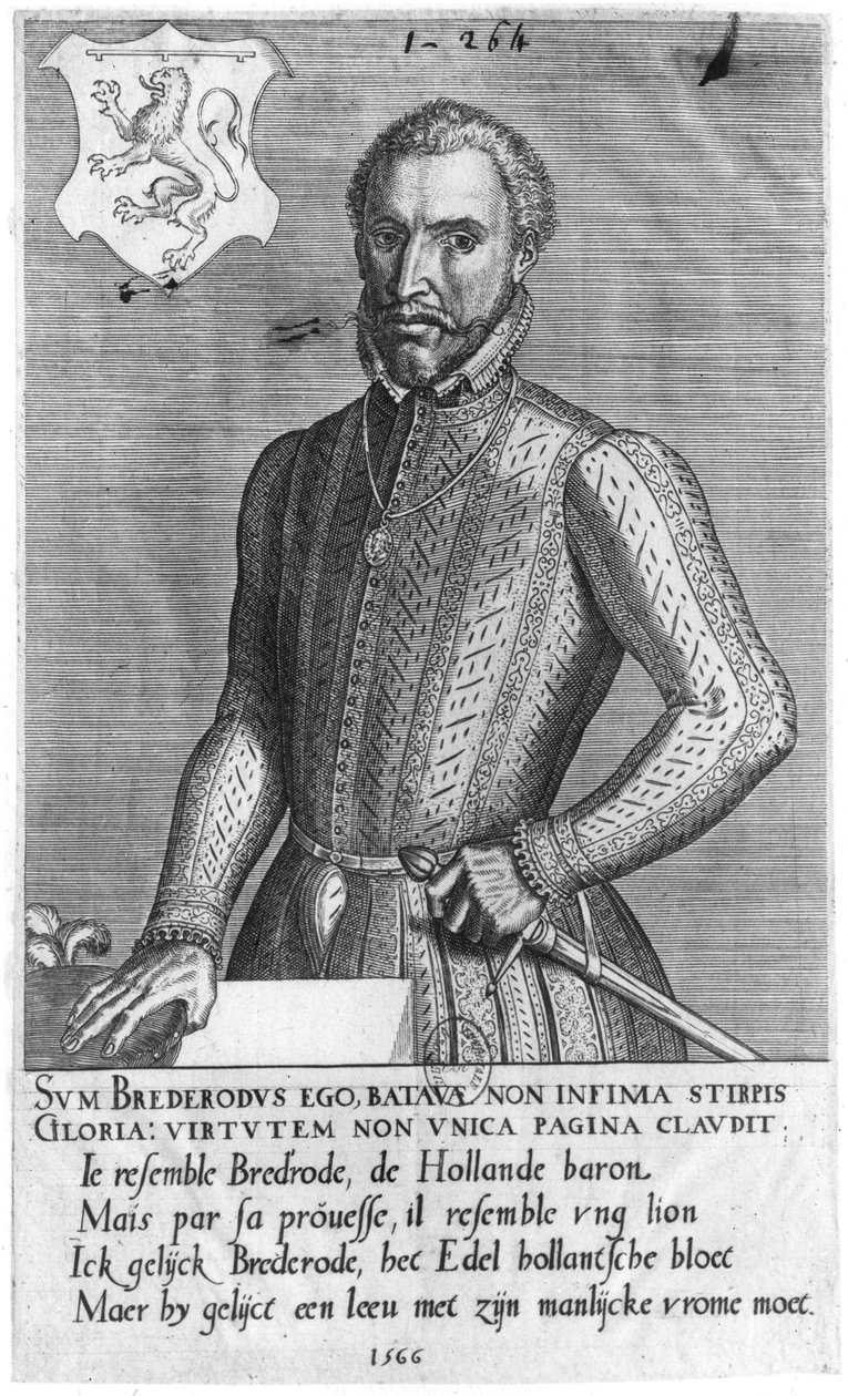 Porträtt av greve Henrik av Brederode (1531-68) 1566 av Flemish School