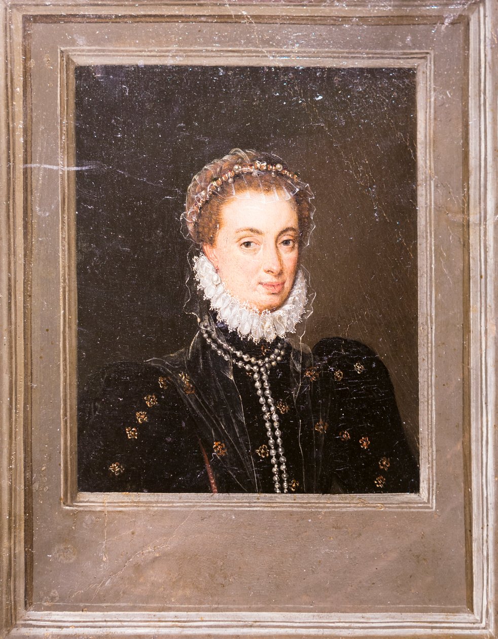 Porträtt av Margareta av Österrike av Flemish School