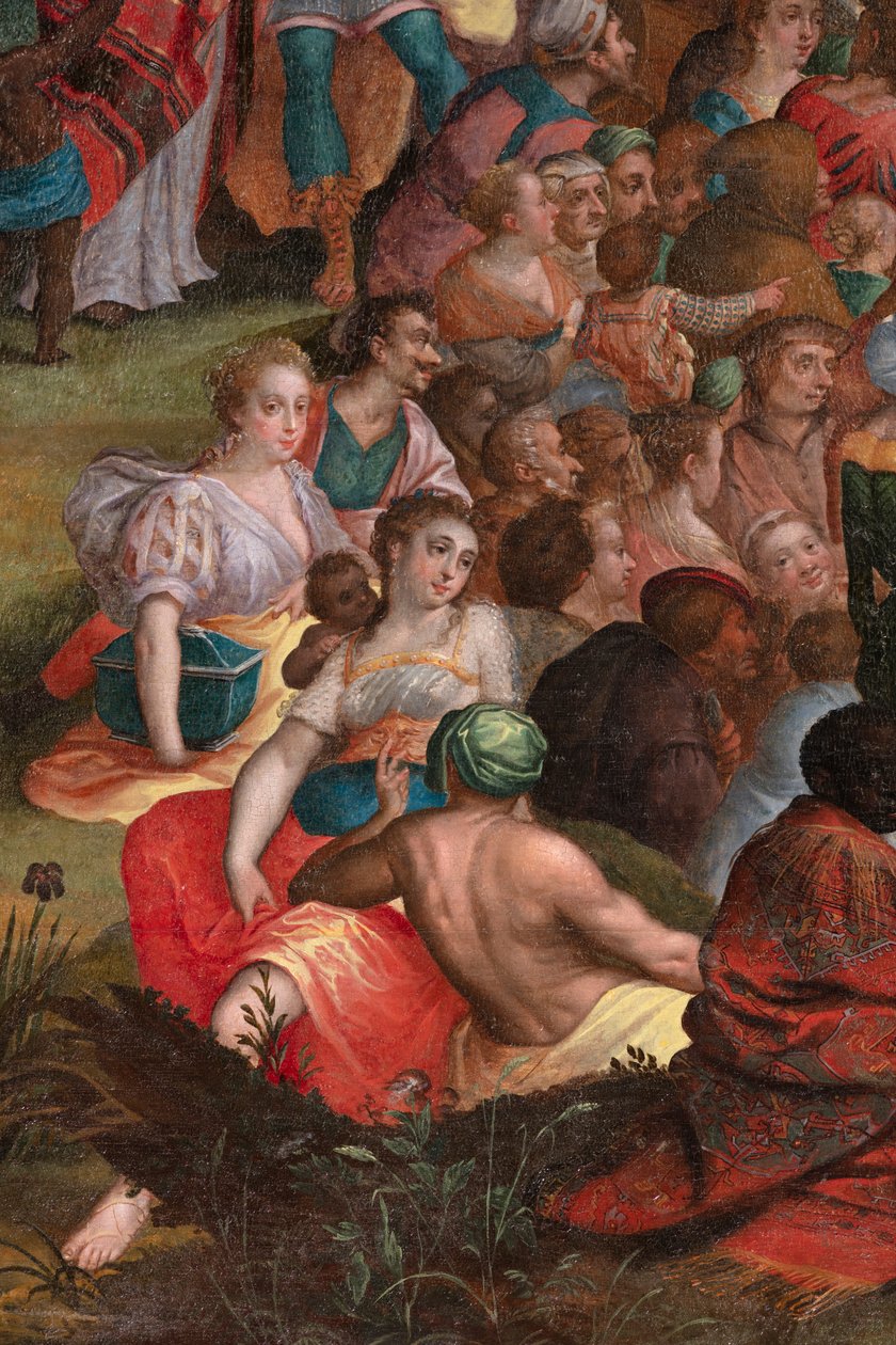 Johannes predikan i öknen av Flemish School