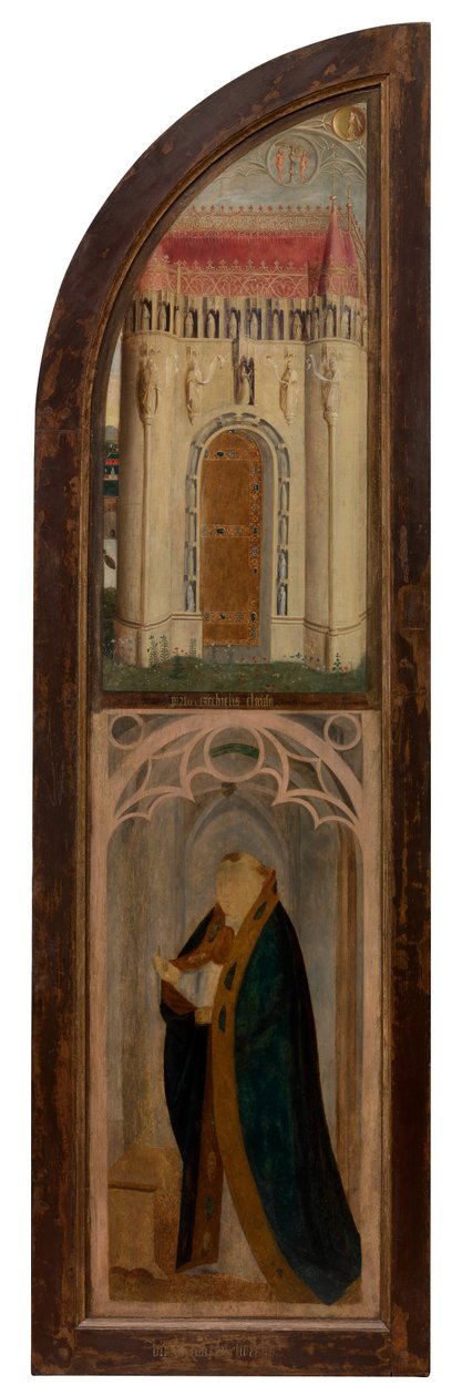Höger panel av Madonna och Petrus Wijts (olja på panel) av Flemish School