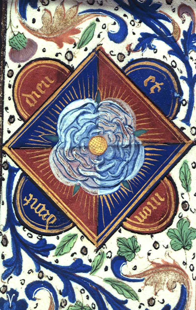 Roy 14E.IV fol.10 White Rose of the House of York, från 