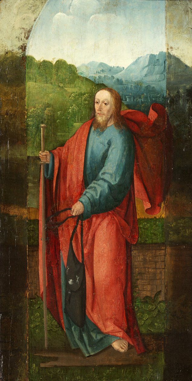 Saint Andrew och donator, Saint James [2 paneler] av Flemish School