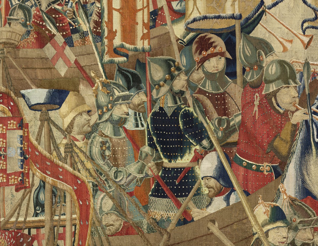 Gobeläng som visar erövringarna av kung Alfonso V av Portugal av Flemish School