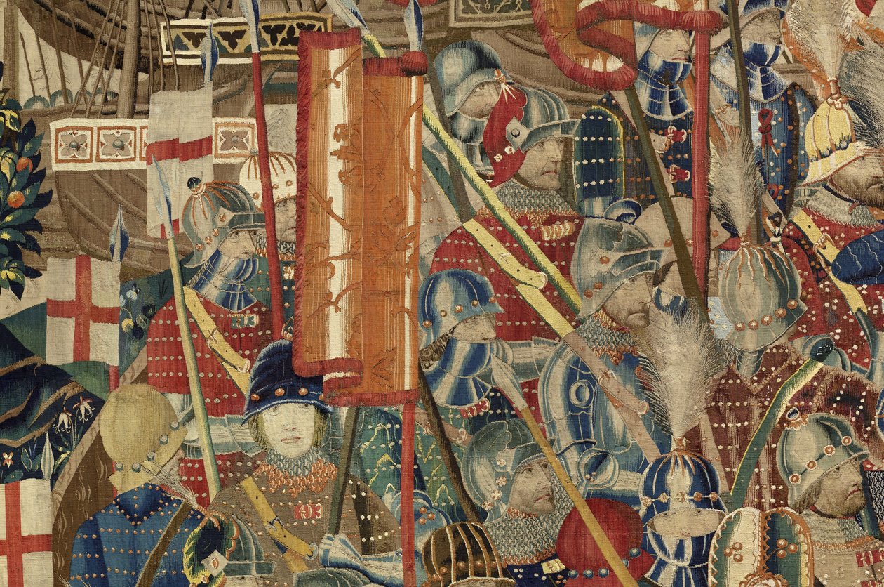 Gobeläng som visar erövringarna av kung Alfonso V av Portugal av Flemish School