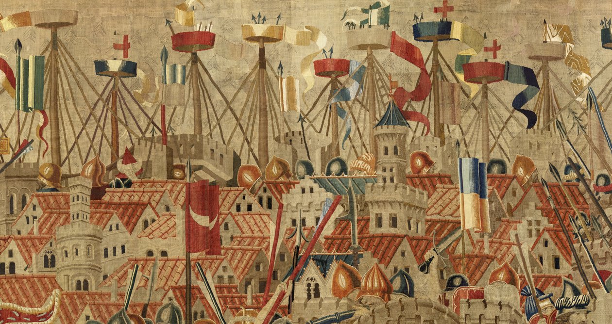 Gobeläng som visar erövringarna av kung Alfonso V av Portugal av Flemish School