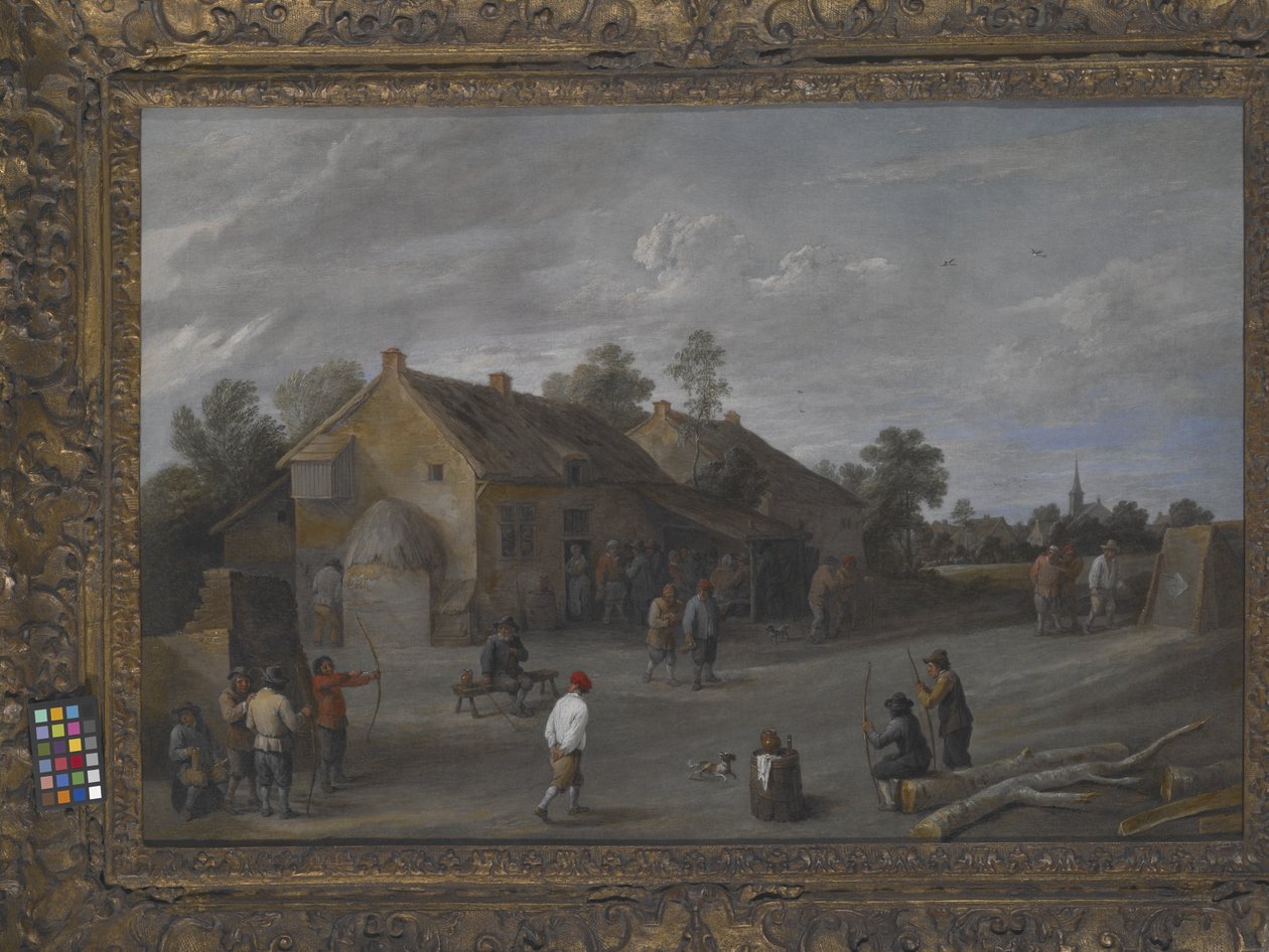 Bågskyttarna (olja på duk) av Flemish School