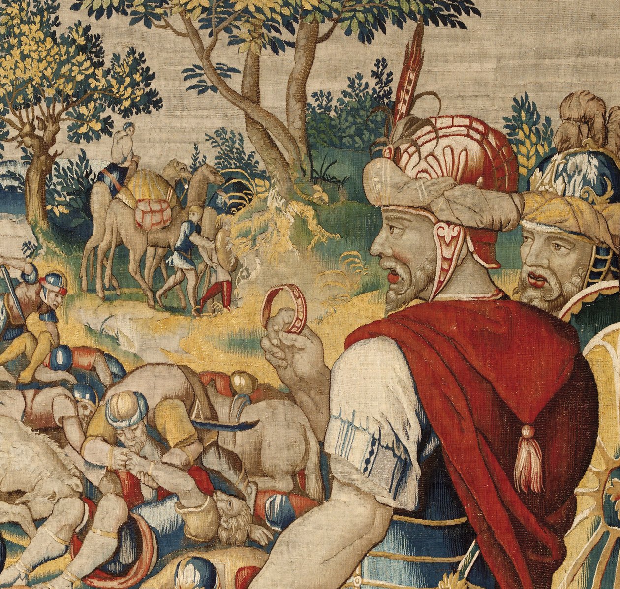 The History of Hannibal, c.1570 (gobeläng) av Flemish School