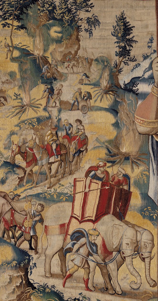 The History of Hannibal, c.1570 (gobeläng) av Flemish School