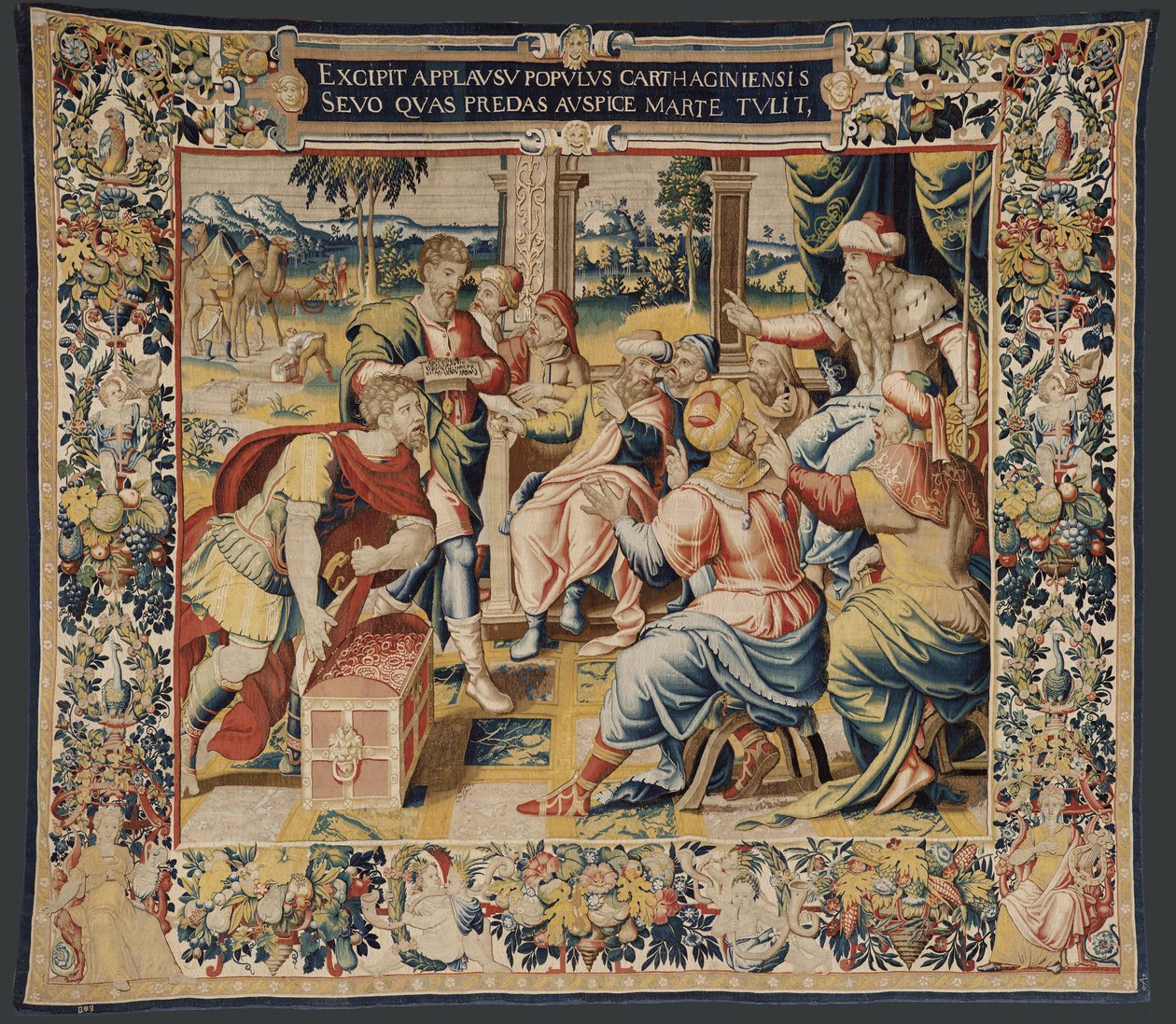 The History of Hannibal, c.1570 (gobeläng) av Flemish School