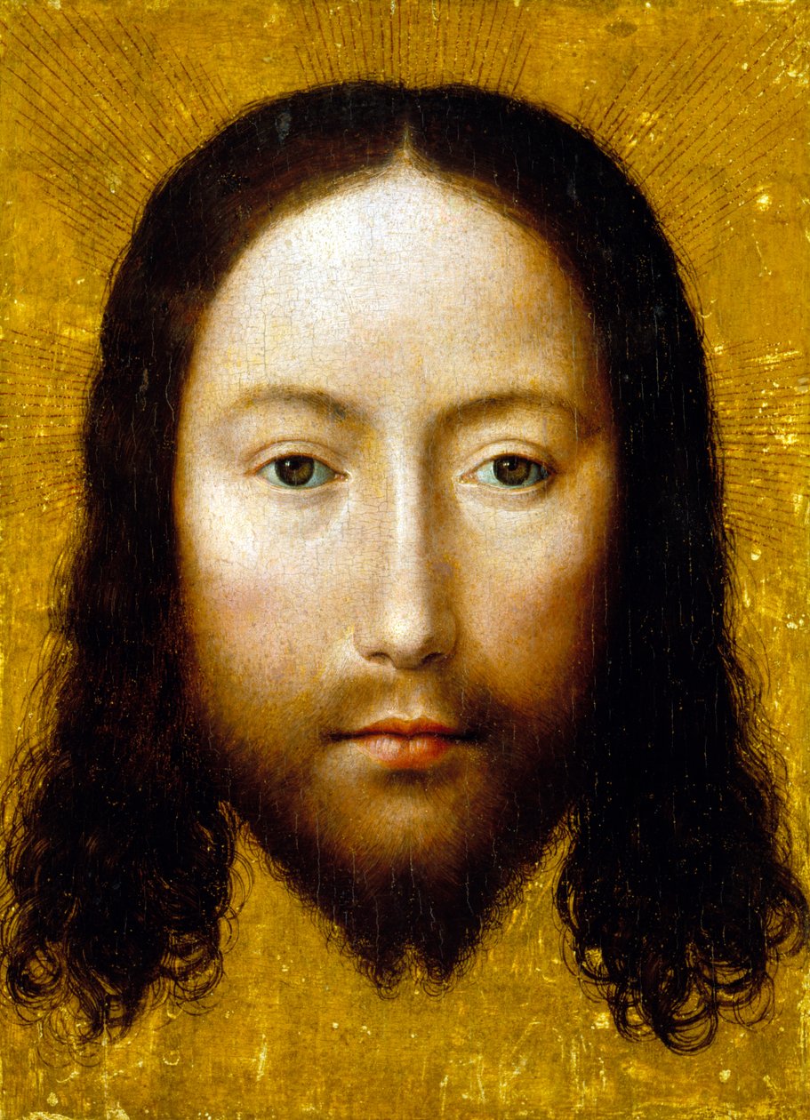 The Holy Face, 1500-15 (olja på ekpanel) av Flemish School