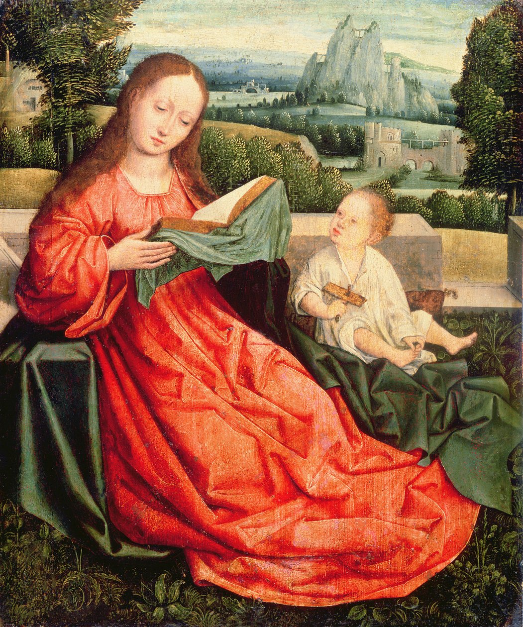 Madonnan och barnet av Flemish School