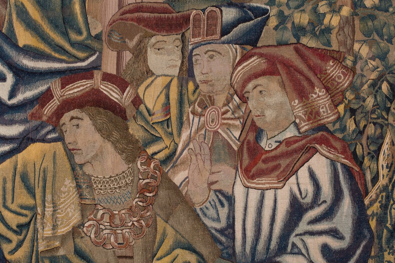 The Redemption of Man gobeläng (textil) av Flemish School