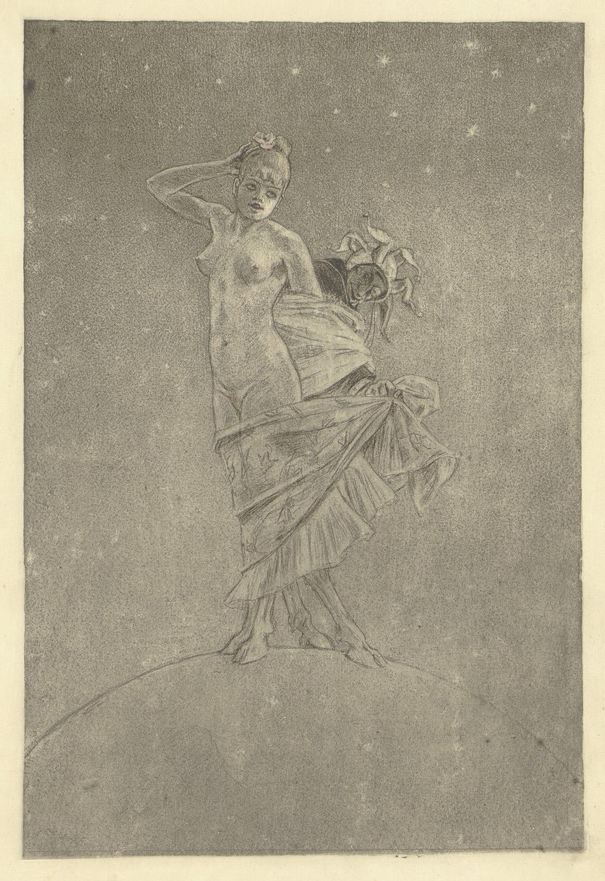 Prostitution och galenskap dominerar världen [Illustrerat dokument]. av Félicien Rops