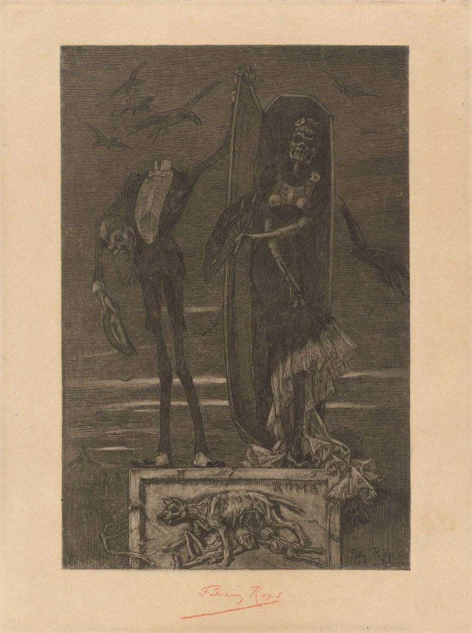 The Supreme Vice: Frontispice av Félicien Rops