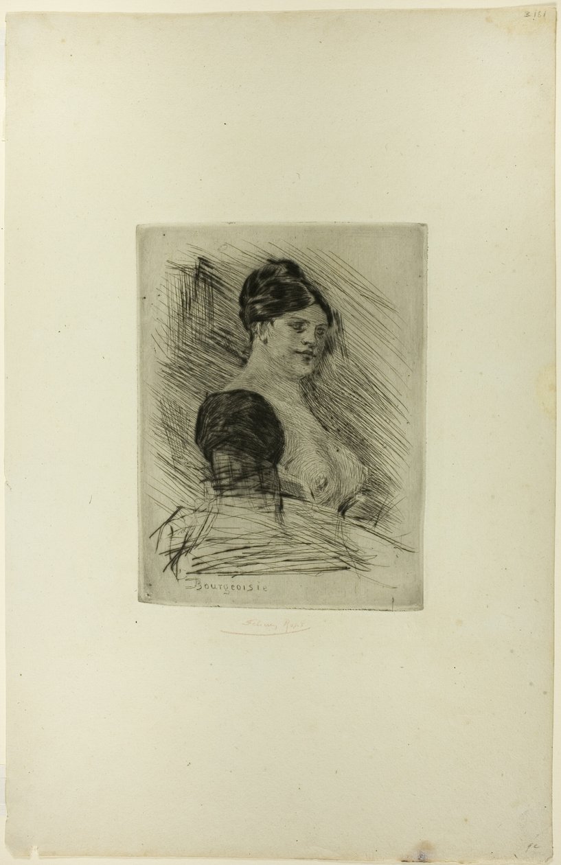 Medelklass av Félicien Rops