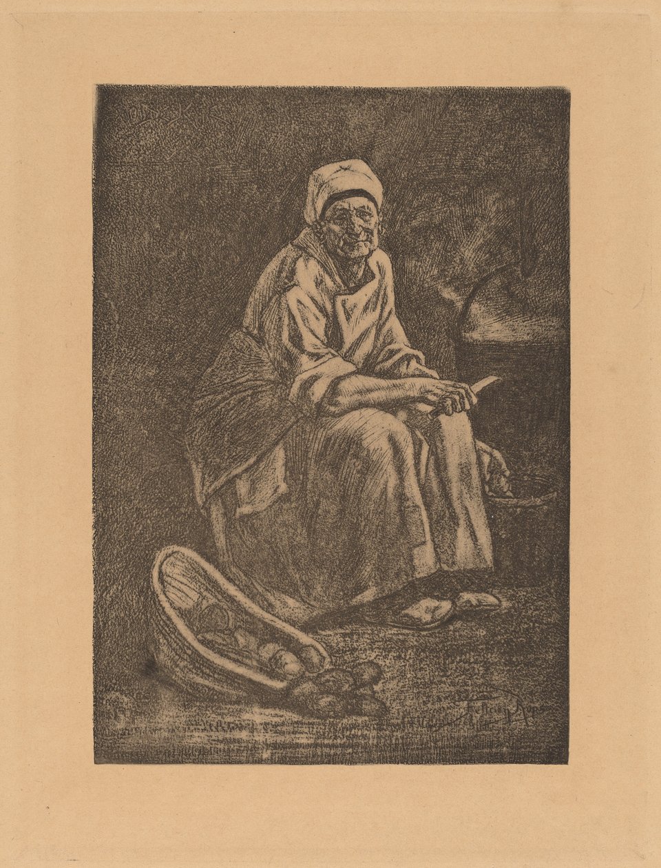 Gamla-Kate av Félicien Rops