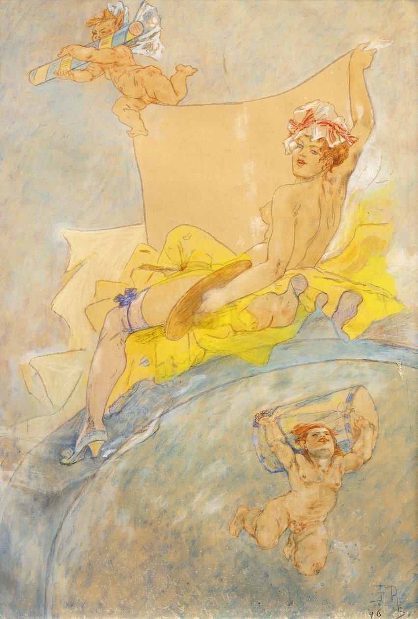 Affisch för en utställning; Affisch för en utställning, 1896 av Félicien Rops