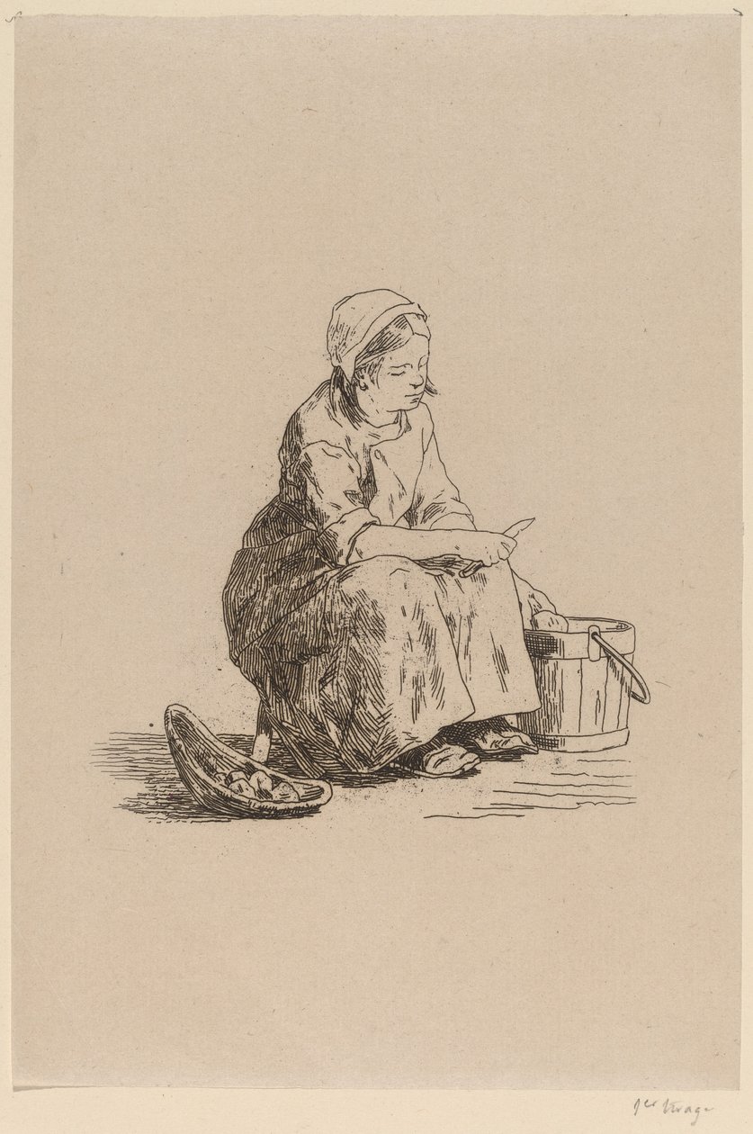 Den lilla potatisskalaren av Félicien Rops