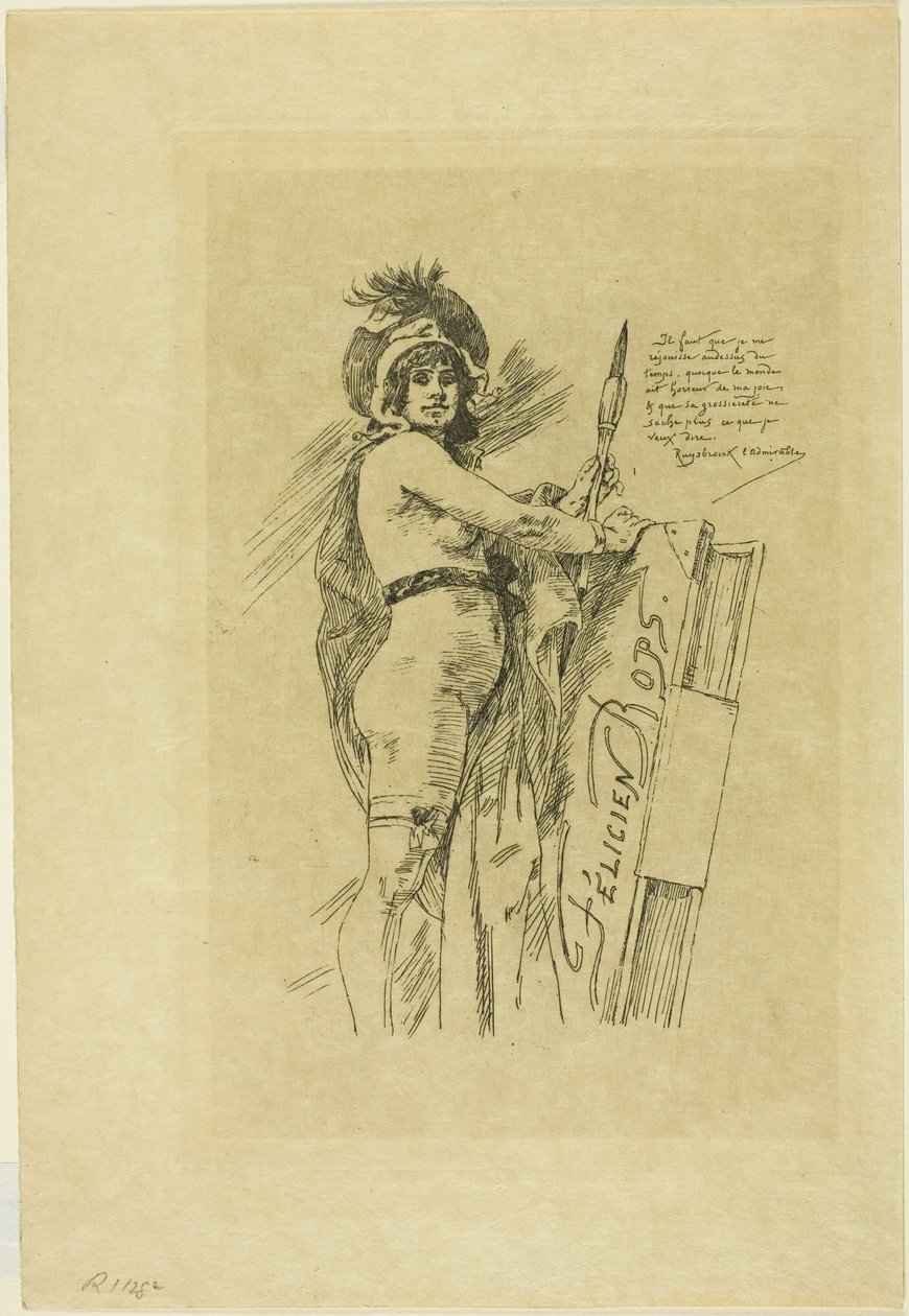 Musa av Félicien Rops av Félicien Rops