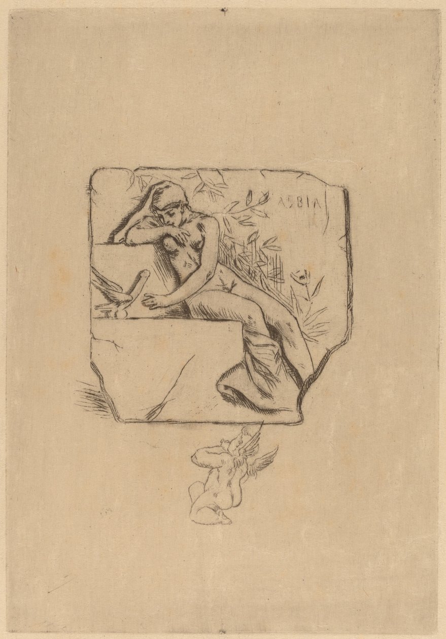 Sparven av Lesbie av Félicien Rops
