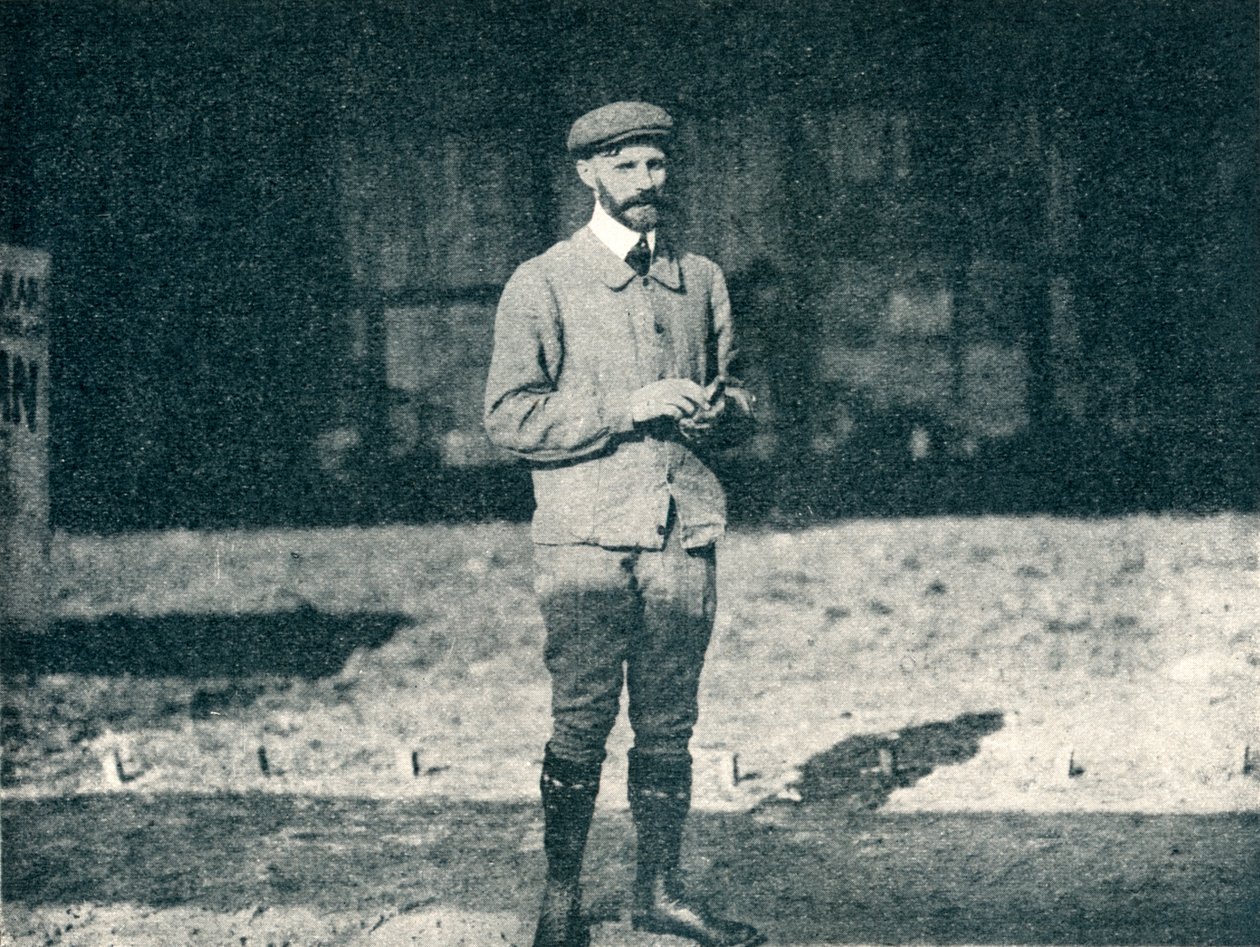 Henri Farman, fransk flygplansdesigner, konstruktör och pilot, c1910 1933 av Flight Photo