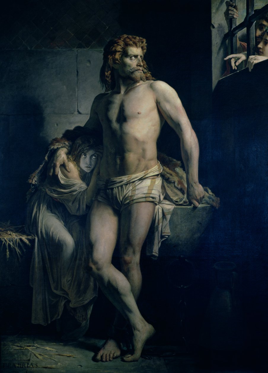 En Gallien och hans dotter fängslade i Rom, 1847 av Félix Joseph Barrias