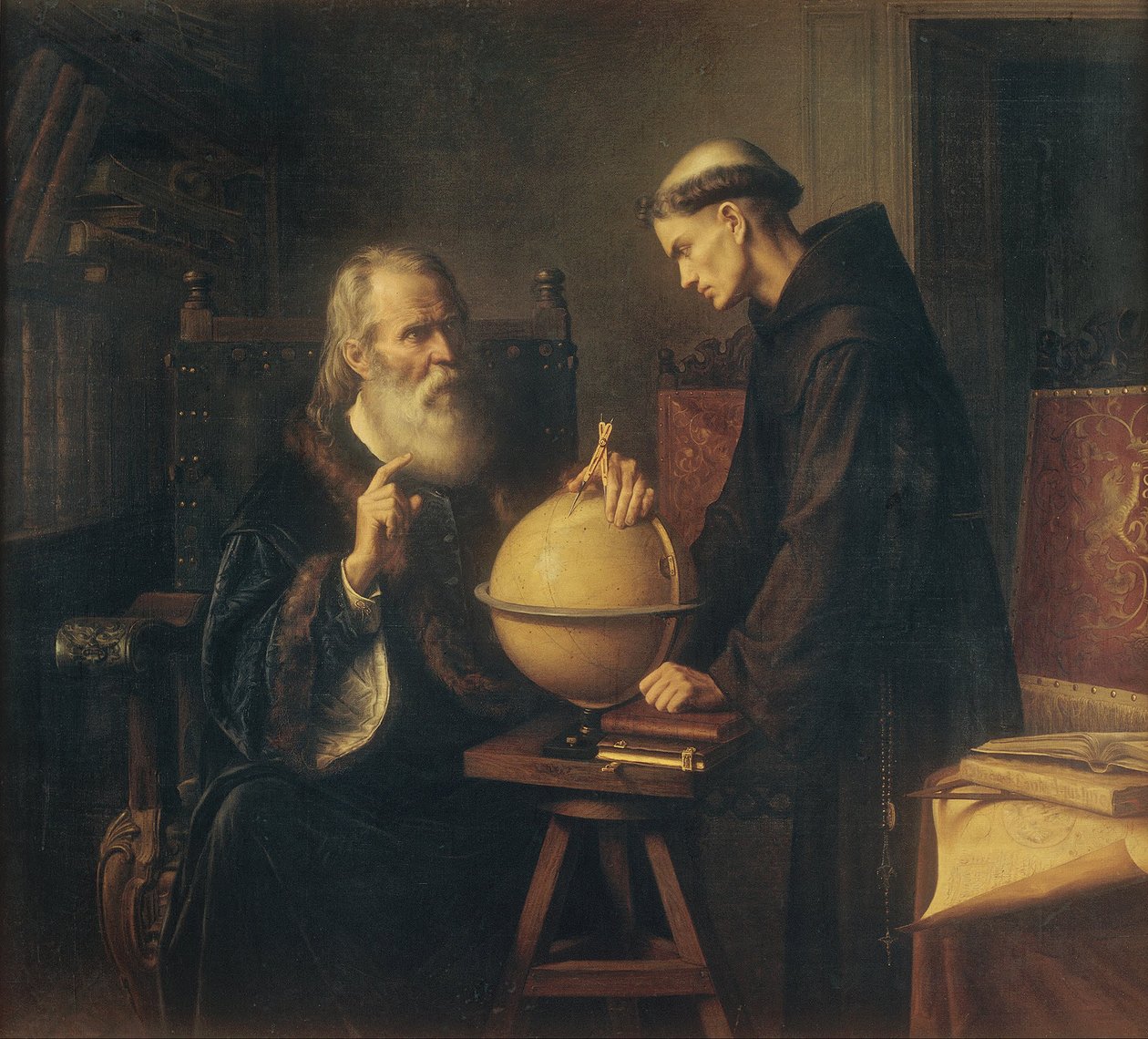 Galileo visar de nya astronomiska teorierna vid University of Padua av Félix Parra