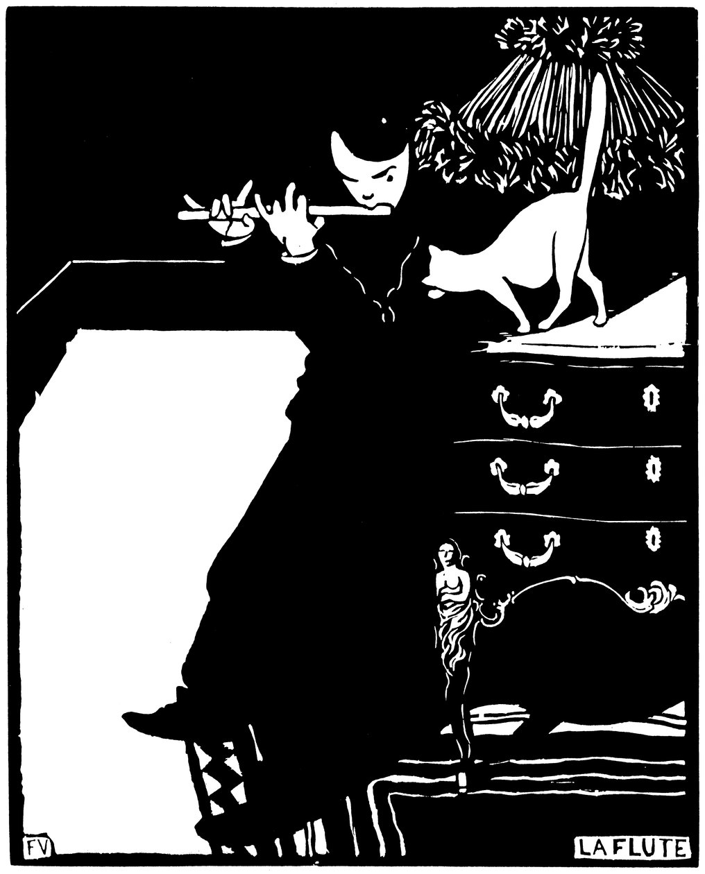 La flûte av Félix Valloton