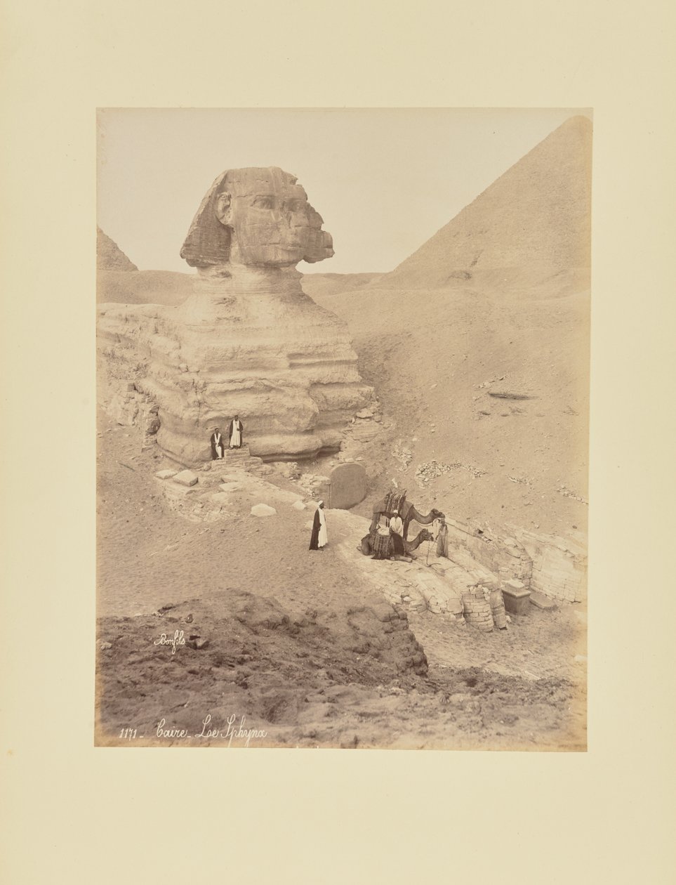 Kairo - Le Sphynx av Félix Bonfils