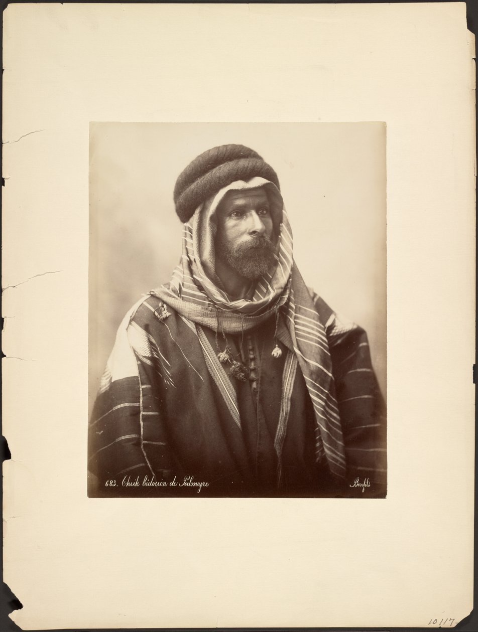 Beduinshejk av Palmyra av Félix Bonfils