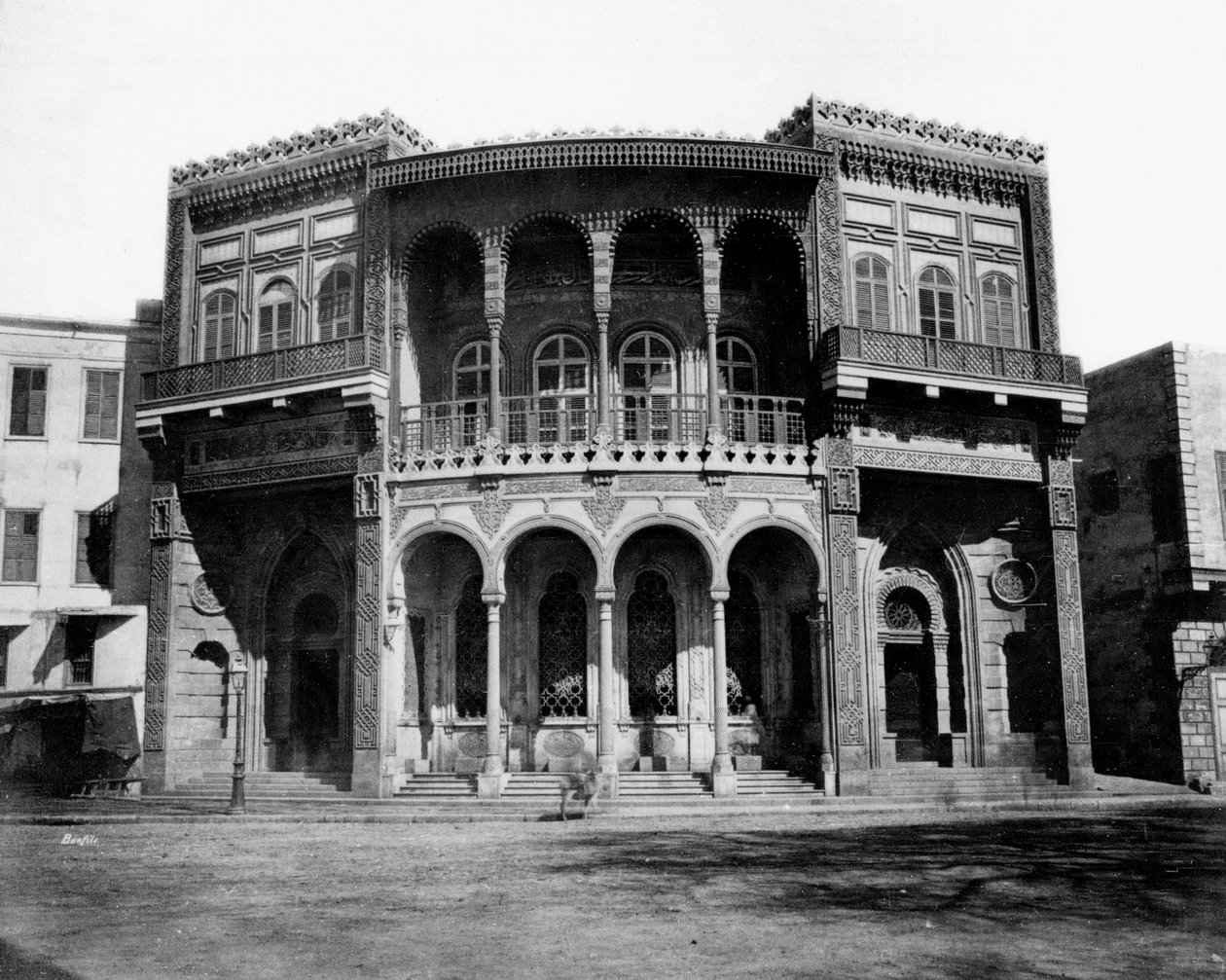 Fountain of the Valid One, Kairo, Egypten, 1878 av Félix Bonfils