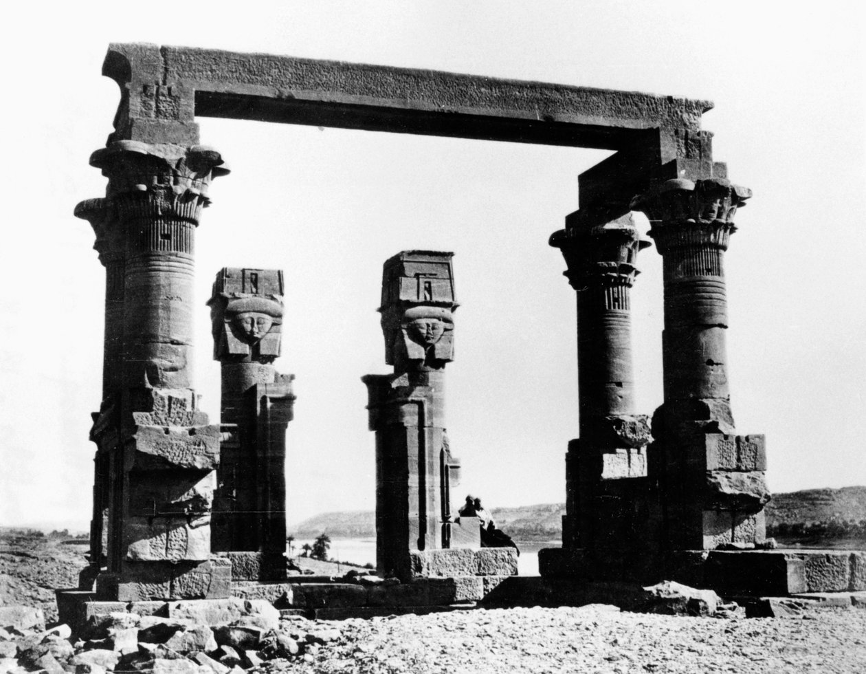 Kiosken i Qertassi, Nubia, Egypten, 1878 av Félix Bonfils