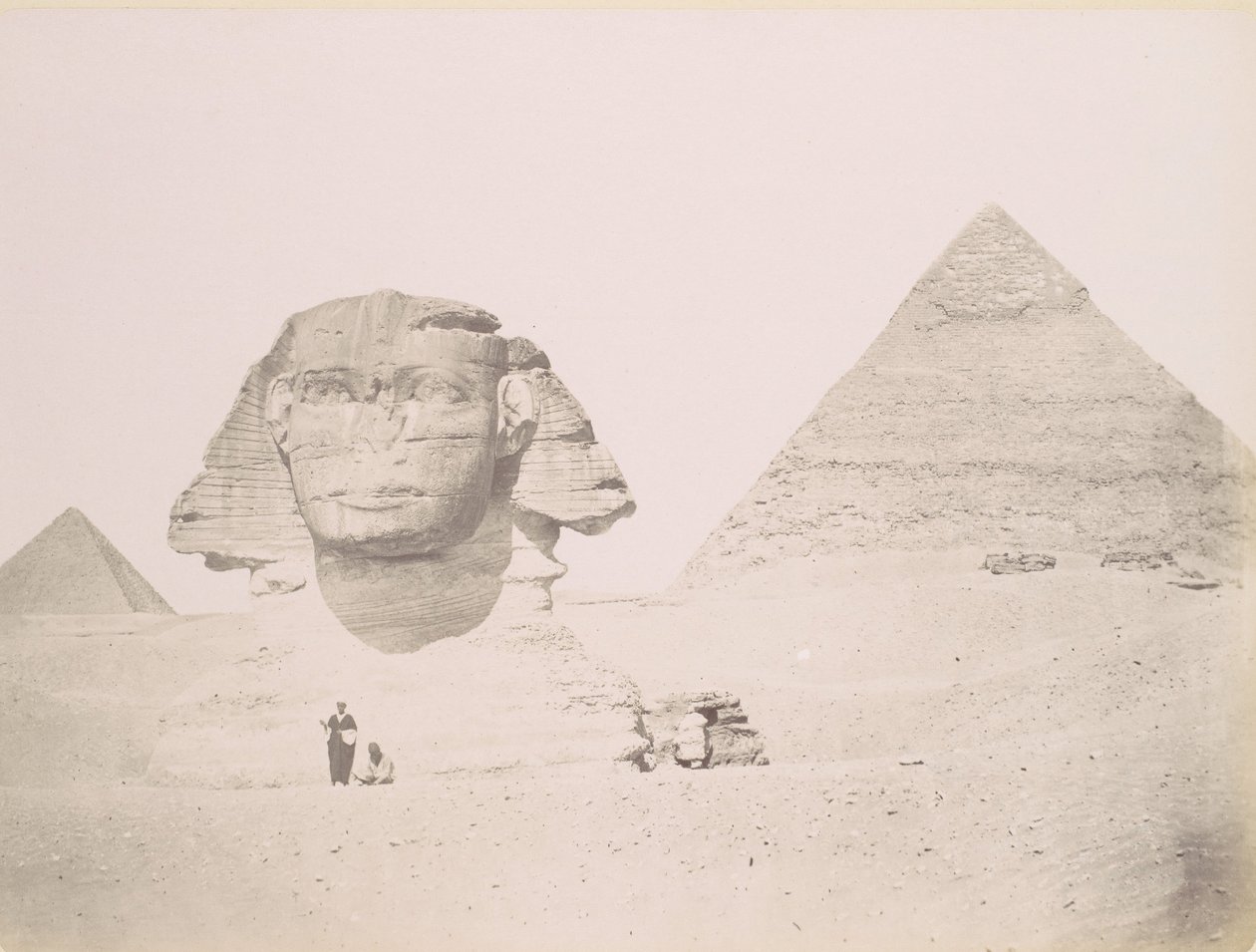 Pyramides et le Sphinx, 1860-70-tal, tryckt ca. 1870. av Félix Bonfils