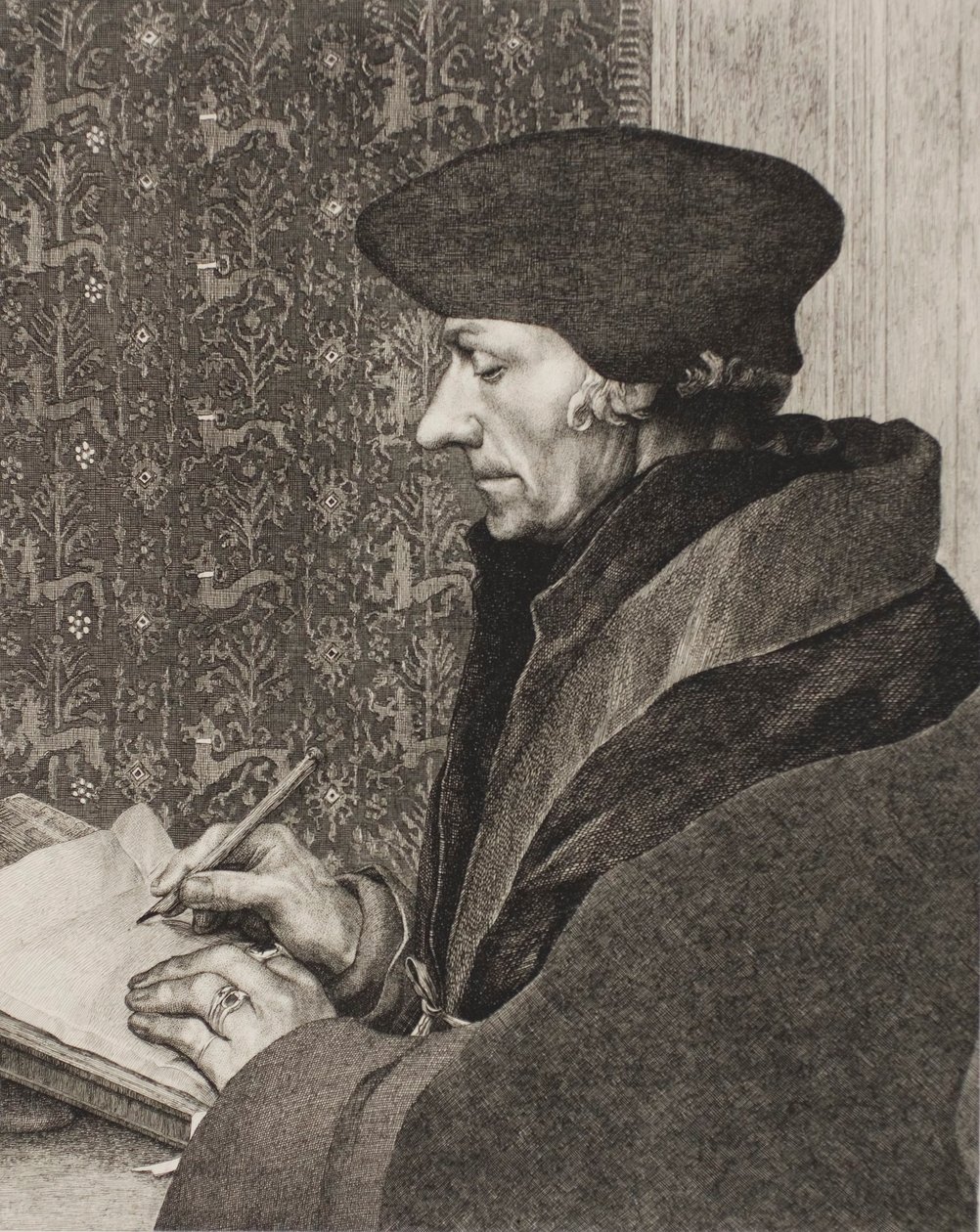 Erasmus av Félix Henri Bracquemond