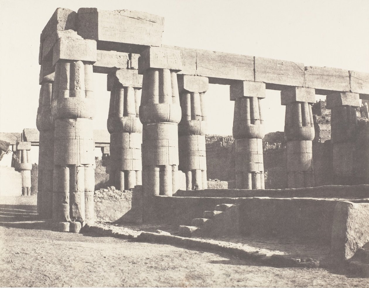 Louksor Thebe, Later Construction - Parallell Galleries, 1851-52, tryckt 1853-54. av Félix Teynard