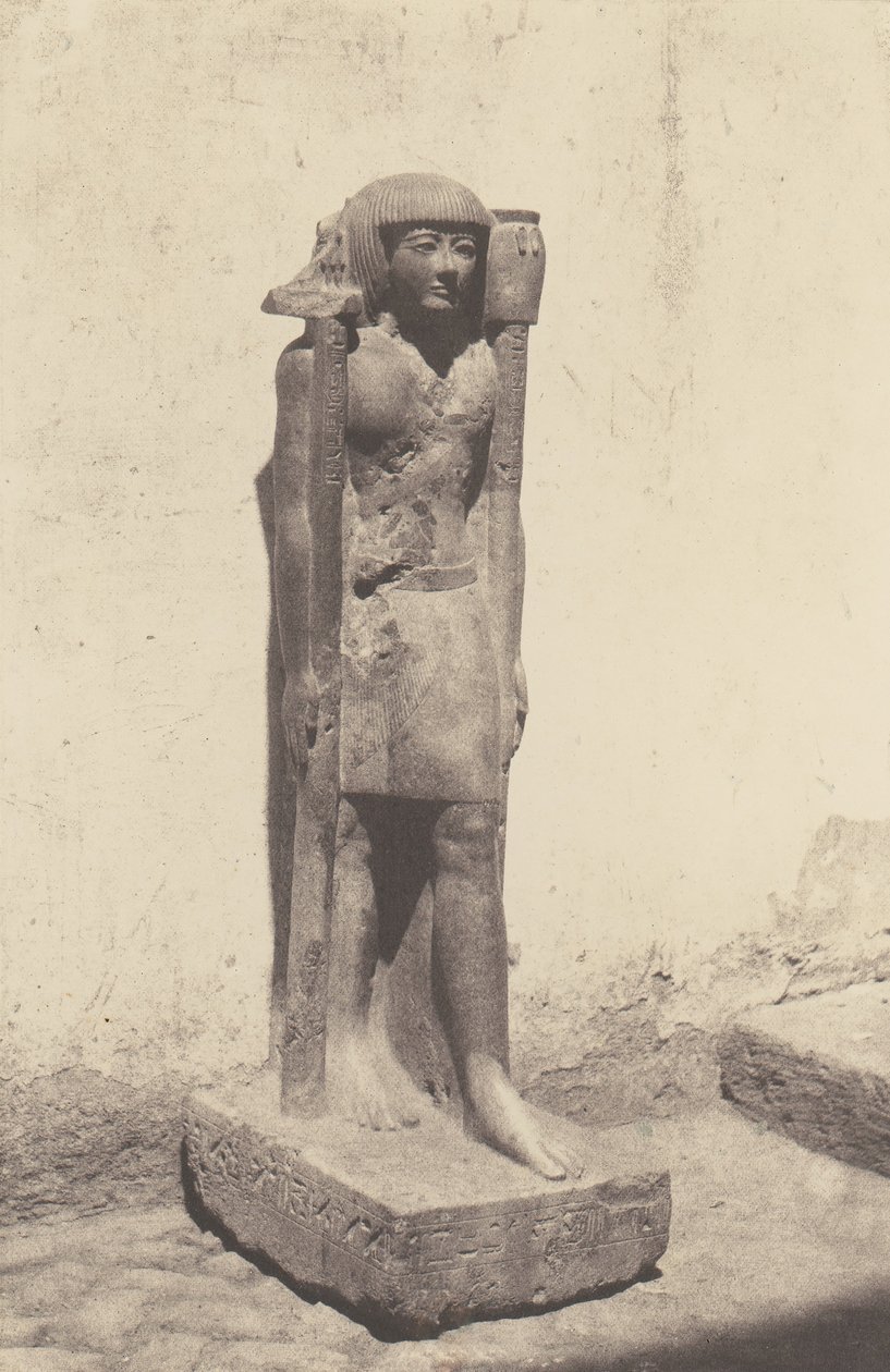 Syout Lycopolis, Staty tillhörande doktor Cuny, 1851-52, tryckt 1853-54. av Félix Teynard
