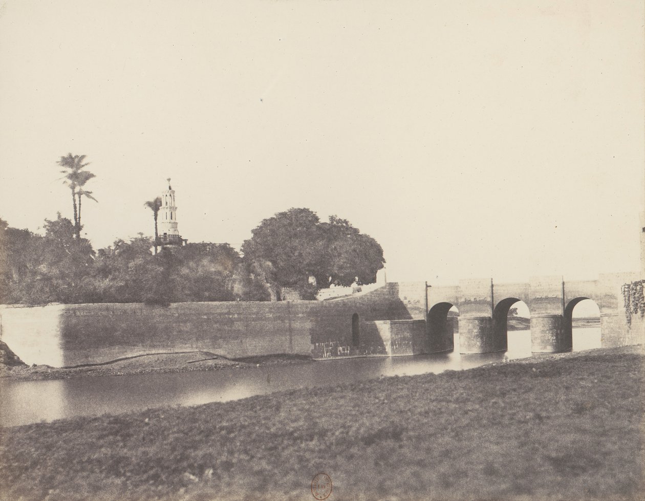 Syout, Pont Sur le Grand Canal, 1851-52, tryckt 1853-54. av Félix Teynard