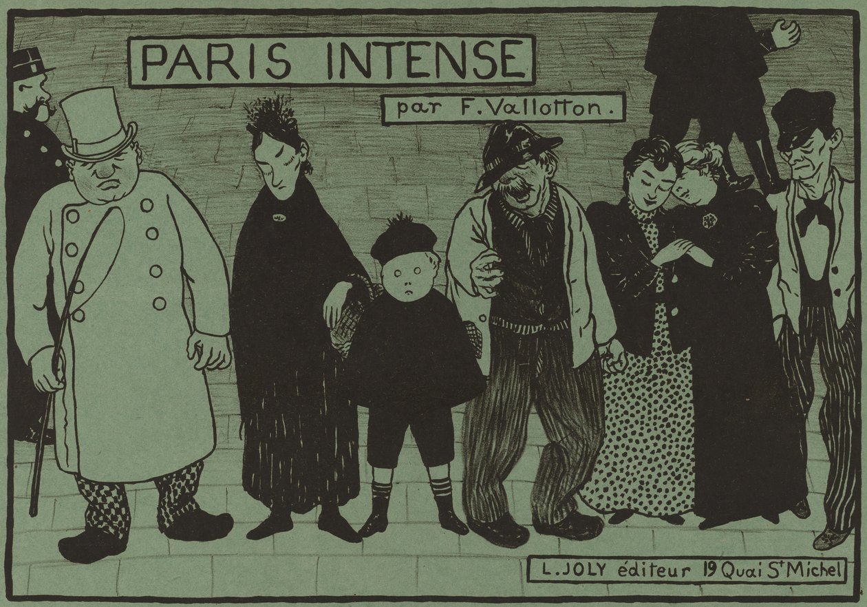 Albumomslag till "Paris Intense" av Félix Vallotton