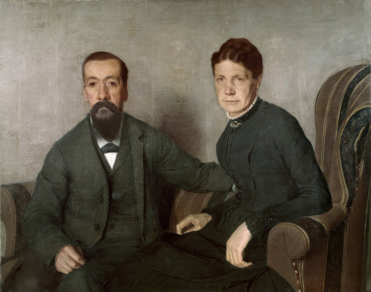 Porträtt av konstnärens föräldrar av Félix Vallotton