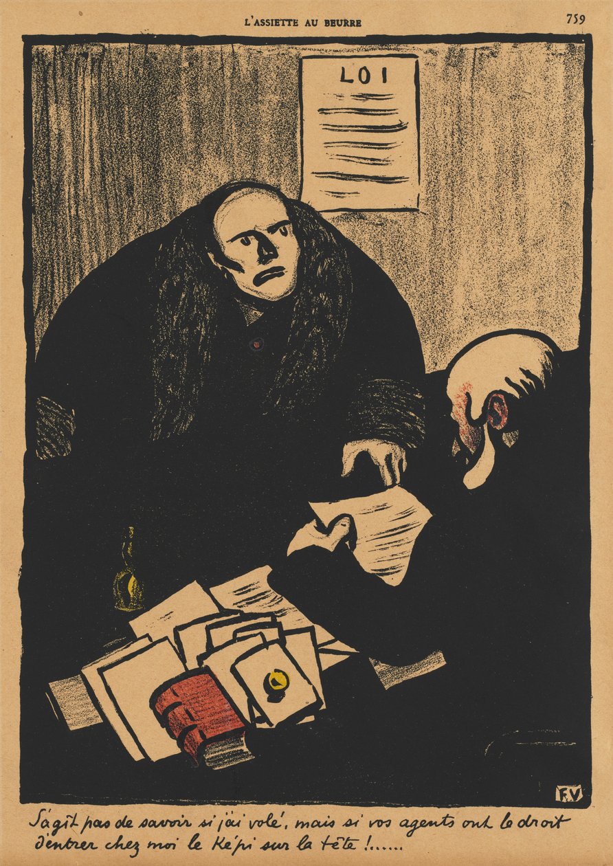 Crimes and Punishments II, 759: Frågan är inte om... av Félix Vallotton