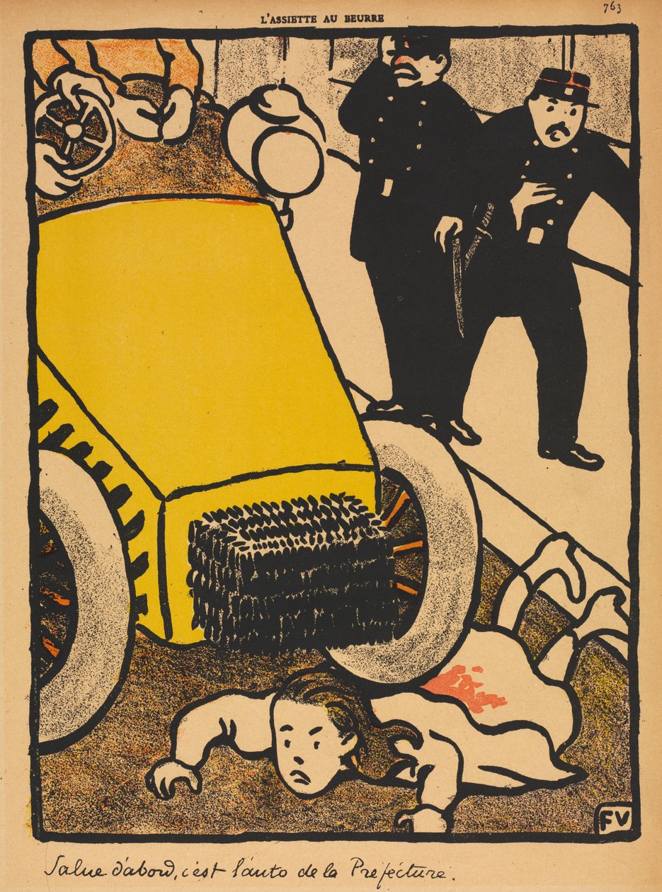 Brott och straff VI, 763: Salute First av Félix Vallotton