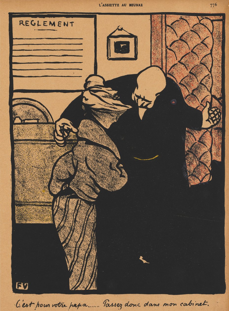 Brott och straff XIX, 776: Det handlar om din far av Félix Vallotton
