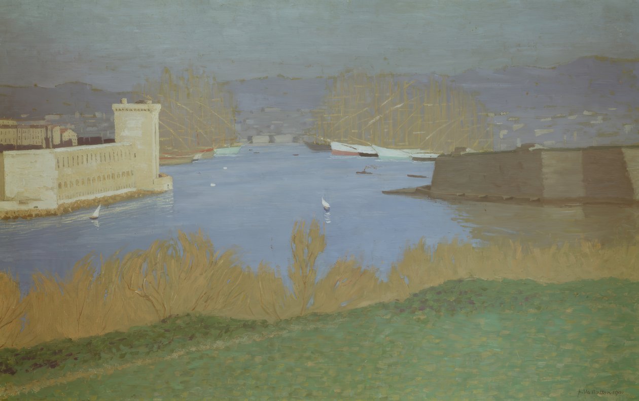 Hamnen i Marseille av Félix Vallotton