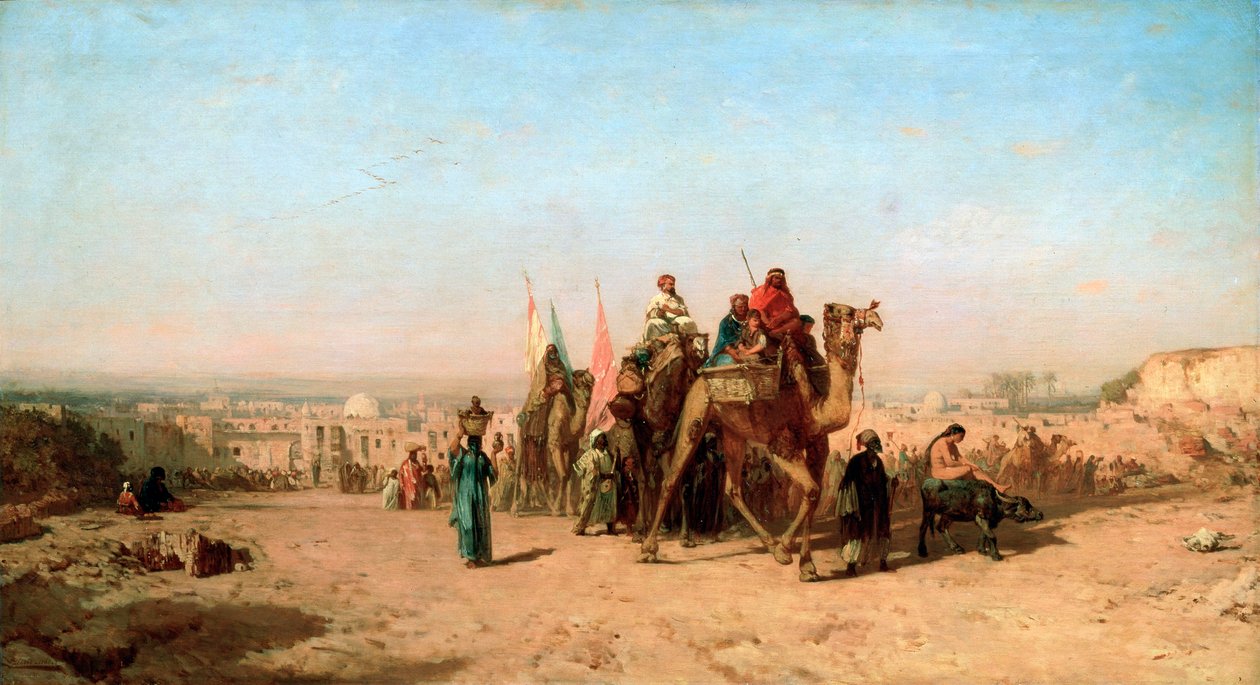 Husvagn, 1860. av Félix Ziem