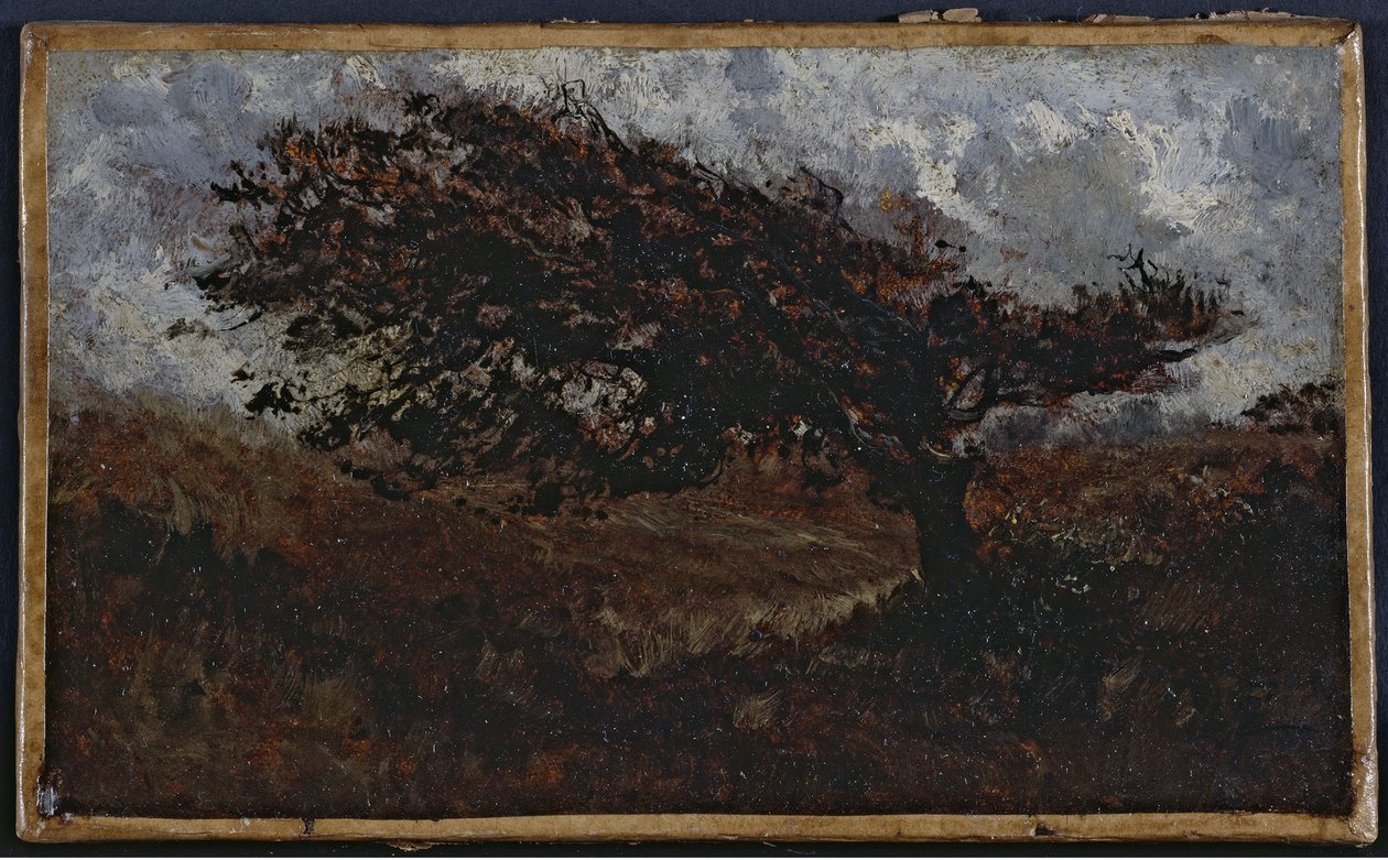 Le coup de vent, mellan 1850 och 1860 (olja på papper på duk) av Félix Ziem
